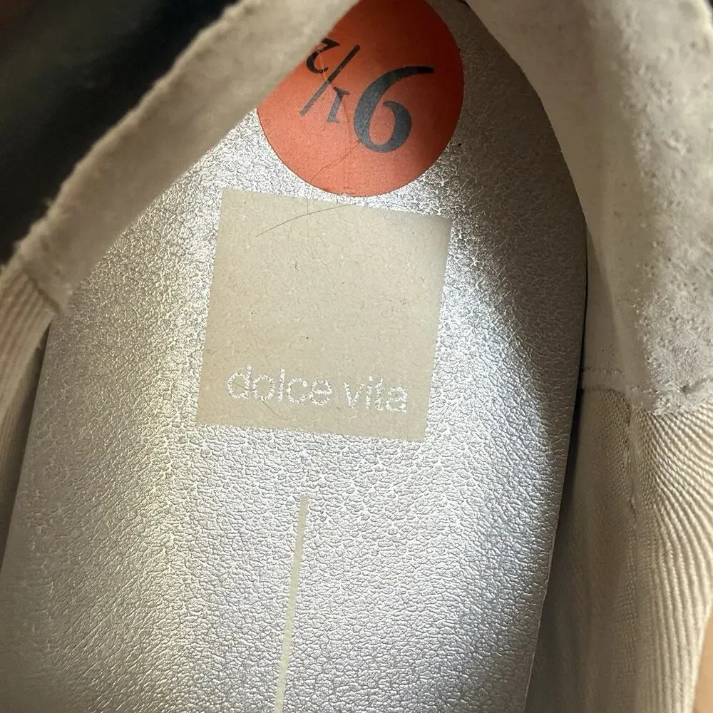 Dolce Vita‎ Eaton NEW Sneaker Sz 9.5/9 runs small Womens Black Tan Lace Up $160